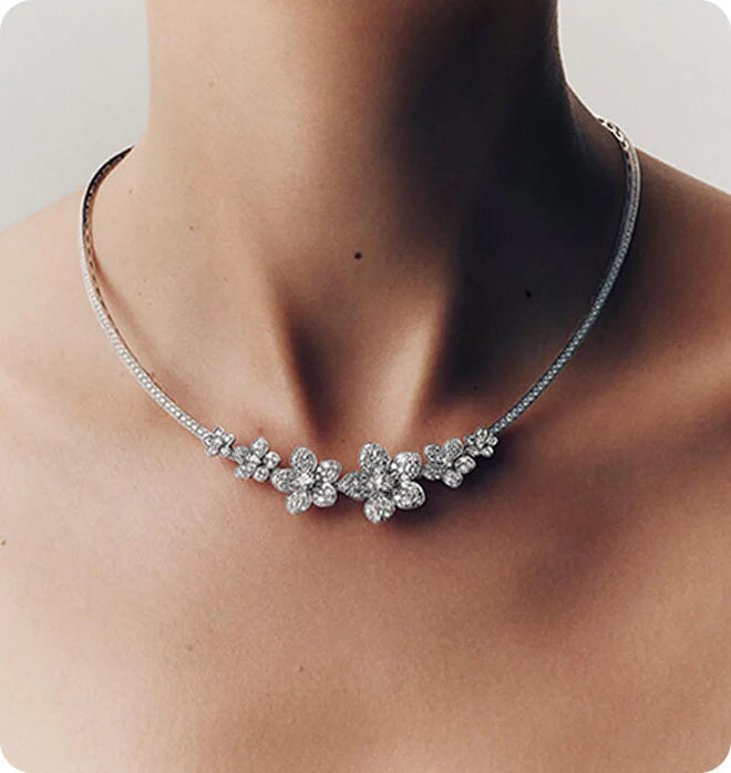 colar prata feminino